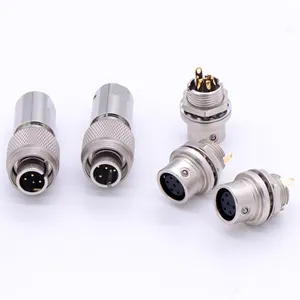 GLM Series Gilded 12 Core L Code Front Lock High Temperature Resistance Hermetic Female Industry Aviation Plug Connectors