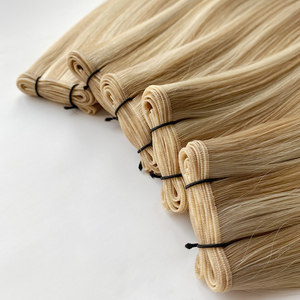 Haiyi New <strong>Design</strong> Genius <strong>Weft</strong> Hair Virgin 100% Cuticle Aligned Human Hair Extensions Chinese New Genius <strong>Weft</strong> - Product Image 5