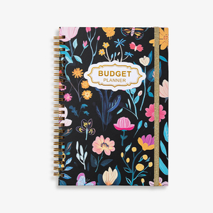 Hermoso Libro de Presupuesto con Espiral y Estampado Floral, Cubierta Personalizada, Diseño Interior Personalizado, <span class=keywords><strong>Calendario</strong></span> de Ahorro de Dinero y Control de Gastos - Product Image 2