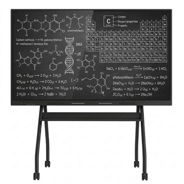 86 Inch 4K Interactive Flat Panel for Video Conference Smart Board with 13MP Camera 8-Array Mic for Business Meeting Room