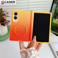 Étui de téléphone pliable en cuir PU dégradé pour Samsung Galaxy Z Fold 8, protection intégrale de la charnière, antichoc, tendance