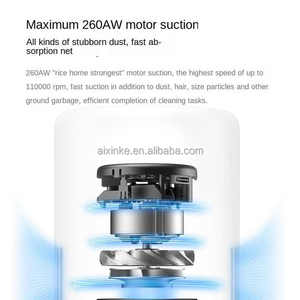 Nuevo aspirador inalámbrico eléctrico Mijia recargable de 260AW 3 Ajuste automático de succión para Xiaomi Youpin - Product Image 5