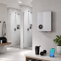 Chauffe-eau électrique instantané sans réservoir 27 kW avec WiFi pour douche et salle de bain, multi-points