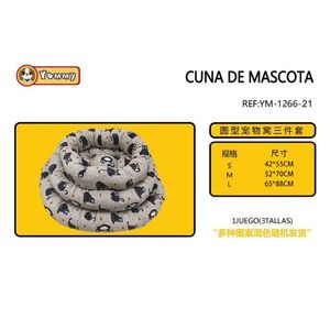 Set di Tre Letti per Animali Domestici Imbottiti in Cotone YM1266 - Product Image 1