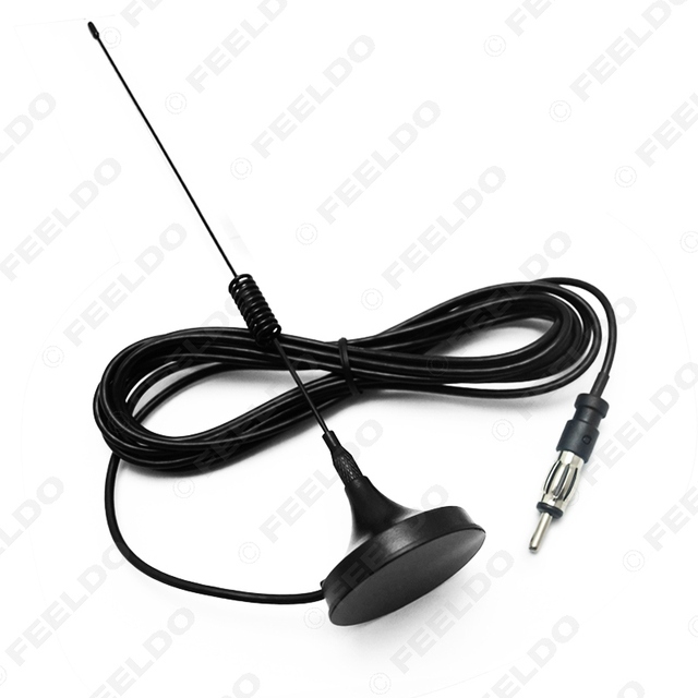 Car Universal Magnetic Base Roof Mount Radio AM/FM Aerial Antenna