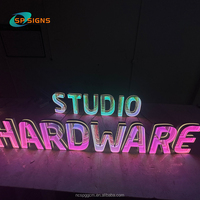 Enseigne lumineuse LED personnalisée SP SIGN, effet miroir infini 3D, lettres néon Abyss Infinity, art mural extérieur pour la décoration commerciale