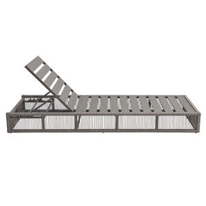 Chaise longue de luxe en aluminium avec corde, imperméable, pour extérieur, ensemble de mobilier de jardin, lit de soleil pour hôtel, patio, plage, piscine, lit de jour personnalisé - Product Image 3
