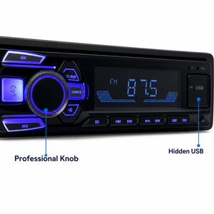 Lecteur <span class=keywords><strong>MP3</strong></span> universel 1-DIN pour voiture, amplificateur 4x25W haute puissance, émetteur FM, carte SD, double USB, lecture TF/AUX, V5.0 pour système stéréo - Product Image 4