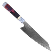 Ensemble de couteaux de cuisine en acier inoxydable à motif Damas, certifié CE, écologique et populaire de la marque Keensun, avec des lames durables