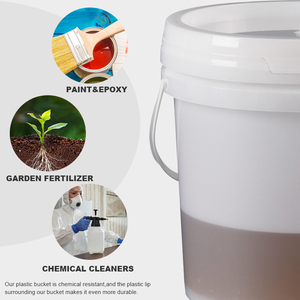 Seau d'emballage rond <span class=keywords><strong>en</strong></span> PP robuste de 5 litres, épaisseur <span class=keywords><strong>60</strong></span> MIL, avec impression personnalisée du logo IML - Product Image 4