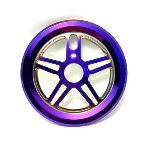 Plateau de chaîne de vélo double couche avec protection 25T 28T en alliage d'aluminium CNC, protège-<span class=keywords><strong>pignon</strong></span> BMX, noir, argent, coloré, pièces de vélo - Product Image 6