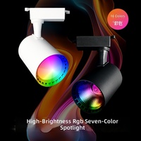 Projecteurs de studio de danse colorés à changement de couleur, éclairage d'ambiance pour salles de diffusion en direct et bars, éclairage de scène sur rail