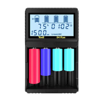 Chargeur et testeur de batterie intelligent 1.2V NIMH NICD 3.7V 3.6V 3.85V Liion 3.2V Lifepo4 pour 18650 2170026650 18500