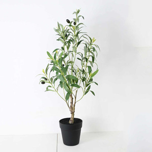 Arbre d'<span class=keywords><strong>olivier</strong></span> artificiel KagaJo <span class=keywords><strong>en</strong></span> <span class=keywords><strong>pot</strong></span>, ignifuge, résistant aux UV, <span class=keywords><strong>en</strong></span> plastique durable, toucher naturel, pour usage extérieur et intérieur, hauteur - Product Image 1