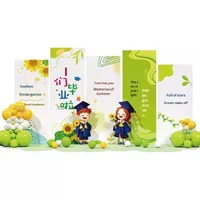 Decoración de Pared para Actividades Escolares con Globos y Panel de KT Impresos Digitalmente para Regreso a Clases y Graduación, Jardín de Infancia y Primaria