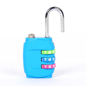 3-stelliges Zahlencode-Vorhängeschloss Sicherheits-Reiseschloss Gepäckschloss Fitness-Kombinationsschloss Werbegeschenke Reißverschluss-Geschenkschloss - Product Image 6