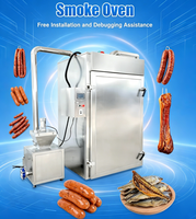 Four à fumage électrique automatique, machine à fumer la viande, chambre à fumage commerciale, fumoir pour saucisses, bacon, jambon, dinde, bœuf