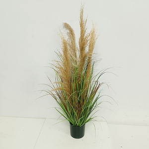 Roseaux artificiels en gros, <span class=keywords><strong>d</strong></span>écorations <span class=keywords><strong>d</strong></span>'herbe paysagère, <span class=keywords><strong>d</strong></span>écorations de sol intérieures, aménagement paysager extérieur <span class=keywords><strong>d</strong></span>'<span class=keywords><strong>automne</strong></span>, plantes pour photographie de mariage - Product Image 5