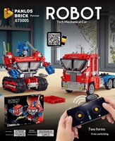 675001-675006 Robot intelligent pour enfants, jouet de construction en plastique ABS à assembler soi-même avec de petites pièces
