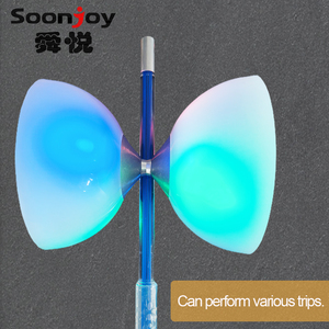 Juguete deportivo <span class=keywords><strong>Diabolo</strong></span> fijo luminoso LED de alta calidad <span class=keywords><strong>malabares</strong></span> yoyo chino - Product Image 4