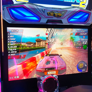Jeu vidéo à pièces de 55 pouces simulateur de conduite Machine de voiture de course d'arcade fonction sans fil <span class=keywords><strong>Logo</strong></span> personnalisable Support anglais - Product Image 3