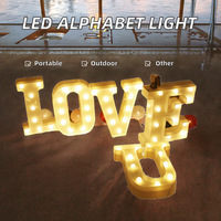 Lettres lumineuses LED alphabet, chiffres lumineux, veilleuses pour la maison, bar, Saint-Valentin, Fête des Mères - Meilleures ventes