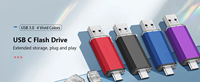 Memoria USB Personalizada con Logotipo, Mini Pendrive OTG 2.1 de 8GB-64GB, Tipo-C 2.0/3.0, Plástico, Colorida, Nueva