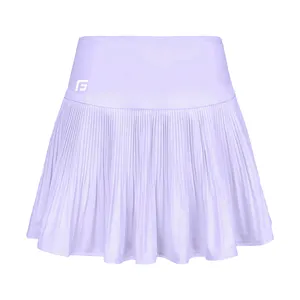 2024 Hot Sale High Quality Tennis Mini Pleated Skirt Ladies Solid Golf Pantskirt Side Zipper Summer Workout Running Shorts