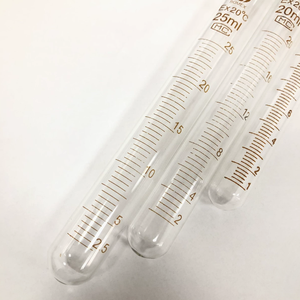 다양한 크기의 실험실 내열 유리 졸업 테스트 튜브 라운드 바닥 플랫 넥 - Product Image 3