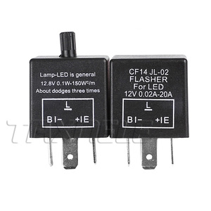 CF14 12V 3-Pin LED ปรับได้รถกะพริบแฟลชรีเลย์สำหรับไฟเลี้ยว40A รีเลย์ - Product Image 1