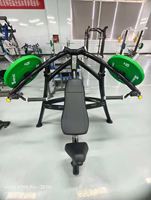 Machine à presser les pectoraux assise à charge libre avec bras convergents indépendants, équipement de musculation professionnel pour salle de sport