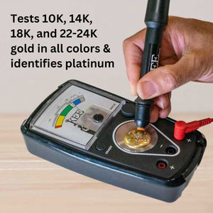 GEMORO KEE Stylo testeur d'or électrique Compteur de carats professionnel 10K 14K 18K 22-24K Analyseur de pureté d'or et de platine - Product Image 3