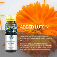 Extrait de Myrtille Congelée, Lutéine, Esters de Zéaxanthine, Rétinol, Complément Alimentaire pour les Yeux, Vitamine, Gouttes Oculaires Liquides à la Myrtille Sauvage