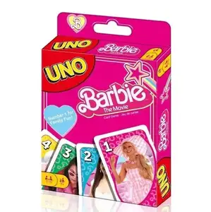 Jogo de cartas Unos Classic sem misericórdia para adultos e crianças, jogo de cartas Unos em papel engrossado Bo Flip Plus Poker