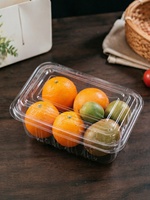 Ecologisch verantwoorde recyclebare PP/food-grade PET plastic snackbox, wegwerp clamshell voor fruit- en groentesnacks voor afhaal