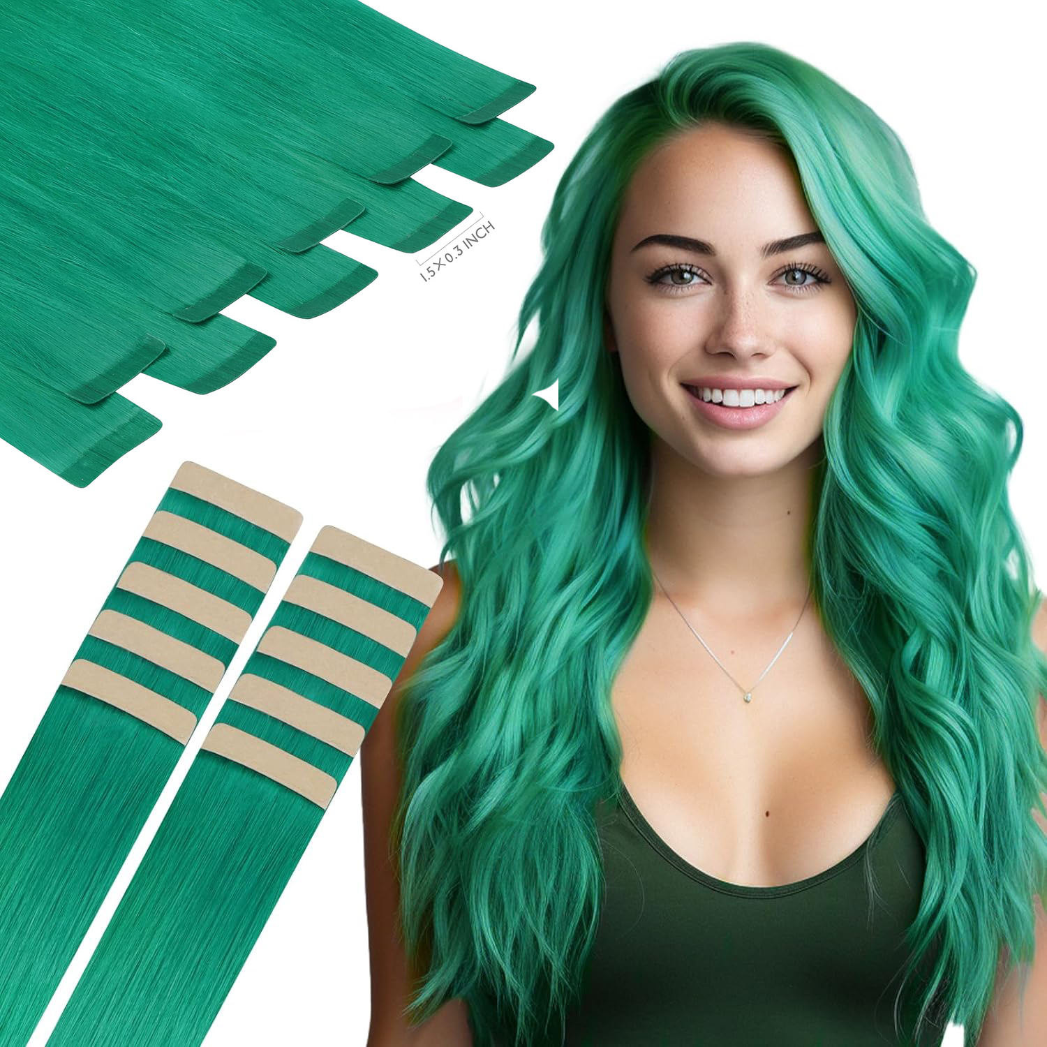 สีเขียว