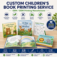 Impresión de Libros Infantiles Personalizados, Fabricación a Medida, Tapa Dura, Encuadernación en Tela, Tinta de Soya, Barniz UV Localizado, para Editores de Boutique