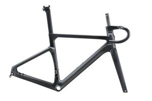 Cadre de vélo de route en fibre de carbone ultra-léger CAMP Popular 700C avec passage des câbles interne et freins à disque, garantie de 2 ans, kit cadre de course à disques - Product Image 2