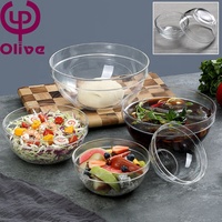 Mini masque bol à mélanger d'huile essentielle petit pouding sauce à la gelée gâteau aux fruits bonbons salade bol de nourriture empilable rond bols en verre transparent