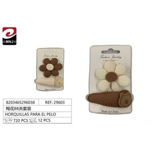 Set di fermagli per capelli a forma di fiore di prugna, gioielli alla moda, prodotti in Cina, 12 pezzi - Product Image 3