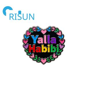 Broches Islámicos Árabes de Aleación de Zinc al por Mayor, Broches Personalizados de Metal con Nombre Árabe, Monograma, Letra del Alfabeto, Broche de Esmalte - Product Image 5