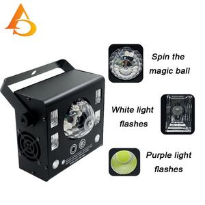 Éclairage laser pour boîte de nuit 50W, lumière de scène LED flash 20W, lumières disco LED RGBW pour DJ, bar, fête, lumière de boule magique rotative 15W - Product Image 3