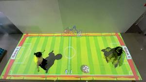 Écran de jeu interactif tout-en-un immersif en 3D de style moderne avec projection de sol métallique pour enfants - Product Image 3