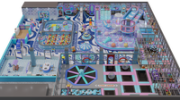 Aire de jeux intérieure pour enfants, parc d'aventure, équipements de jeux souples pour enfants, installations de parc d'attractions