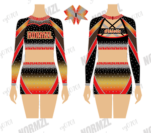 नई स्पार्कल चीयरलीडर पोशाक लड़कियों को एक समान पोशाक स्कर्ट कस्टम बनाने वाली लड़कियों को खुश करती हैं - Product Image 5