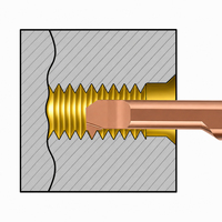 Outils de perçage en carbure de tungstène MIR 55 degrés, outil de tournage pour trous intérieurs de petit diamètre, tour CNC, acier inoxydable, bord tranchant, métrique