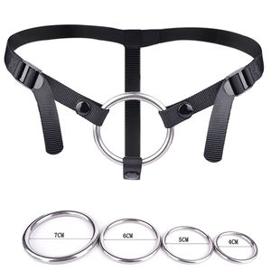 Ремень-страпон YOCY: регулируемый ремень для дилдо, анальных пробок, страпонов для пар, лесбиянок, геев, с кольцом из нержавеющей стали, 4 размера - Product Image 1