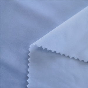 Rifornimento di fabbrica <span class=keywords><strong>bianco</strong></span> Semi opaco 4 vie 85% elasticizzato poliestere 15% Spandex tessuto per sublimazione stampa costumi da bagno - Product Image 2