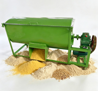 Mélangeur horizontal d'aliments pour animaux mélangeur de poudre pour poulets et porcs HJ-G005 mélangeur d'aliments pour bovins