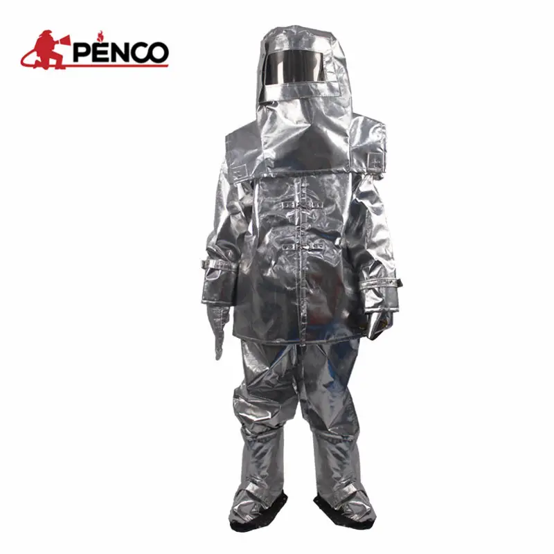 Aluminum Foil Heat Resistant Fireproof Clothing 800 Degree 1000 Degree Centigrade Fire-Proof Suit